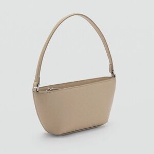 Mango MNG NWT light beige cream taupe shoulder handbag shoulder bag purse